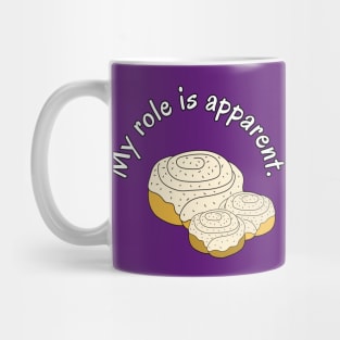 My Role is Apparent Funny Parent Humor / Dad Joke Cinnamon Roll Family Pocket Version (MD23Frd011b2) Mug